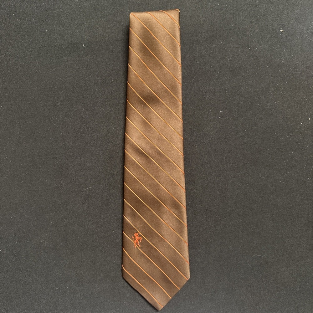 bronzini tie maroon‎ with unicorn emblem Leggett